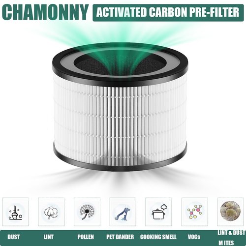 CHAMONNY MAF-02 Filter Replacement, Compatible with Miko IBUKI M MA-02CW Air Purifier MAF-02/970 Sqft, 2 Pack