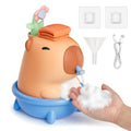 UNEEDE Capybara Soap Dispenser, Automatic Touchless Foaming with Advanced Sensor, IP7 Waterproof, Portable & Wall Mount Rechargeable, 9.5oz/280ml, Cute Soft Silicone Design for Bathroom, Decor Gifts