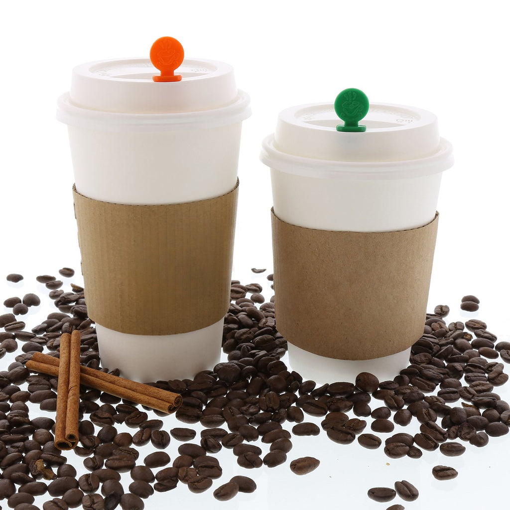 StixToGo Beverage Plugs - Leak Prevention Coffee Accessory for Hot Drinks, Disposable Coffee Stoppers, Fits Standard Lids - Black, 2", Pack of 400
