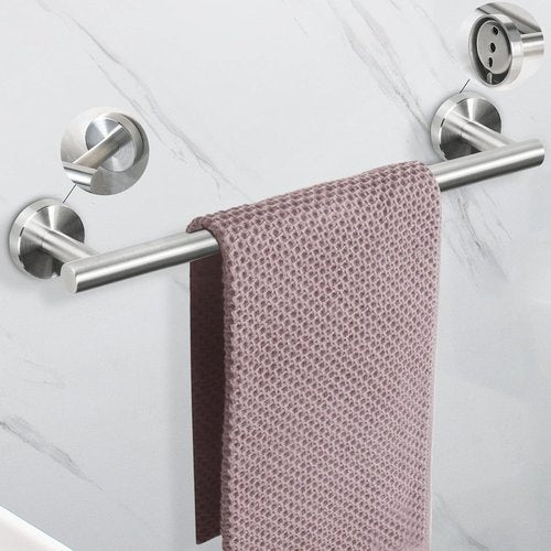 NearMoon Bathroom Hardware Set SUS 304 Thicken Stainless Steel-Towel Bar Set Include 16" Towel Rod, Toilet Paper Holder, Multifunctional Hooks Bathroom Accessories (Brushed Nickel, 10 Pcs)