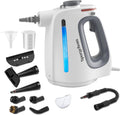 Spurgehom Handheld Multi-Surface Steam Cleaner with 11-Pc Accessories & Safety Lock – Dirty-Free, 550ML Large Capacity Steamer for Floors, Upholstery, Cars, and Home Use