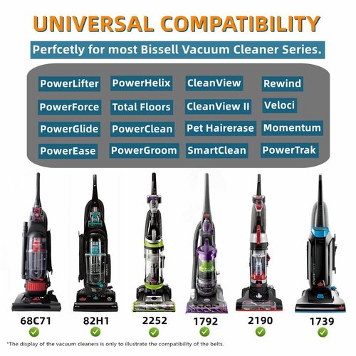 JEDELEOS Replacement Belts for Bissell Style 7/9/10 P/N 3031120 Powerforce Helix Cleanview Powerlifter Swivel Rewind Pet Vacuum Cleaners, Replace Parts 2031093 3031123 32074 1604129 BR-1007, Pack of 4