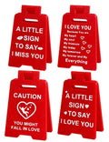 3D Mini Sign Valentine's Decoration Anniversary Present, Romantic Red A Little Sign To Say I Love You Sign Plaque Perfect Gifts for Her Wife Girlfriend Valentines Anniversary Wedding