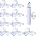 Boao Christmas Candle Suction Cups - 50 Plastic Holders for Window Decoration | Perfect for Weddings & Parties