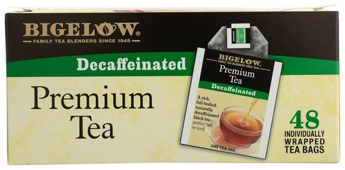 Bigelow Premium Decaffeinated Black Tea - 48 Individually Wrapped Tea Bags for a Smooth Brew