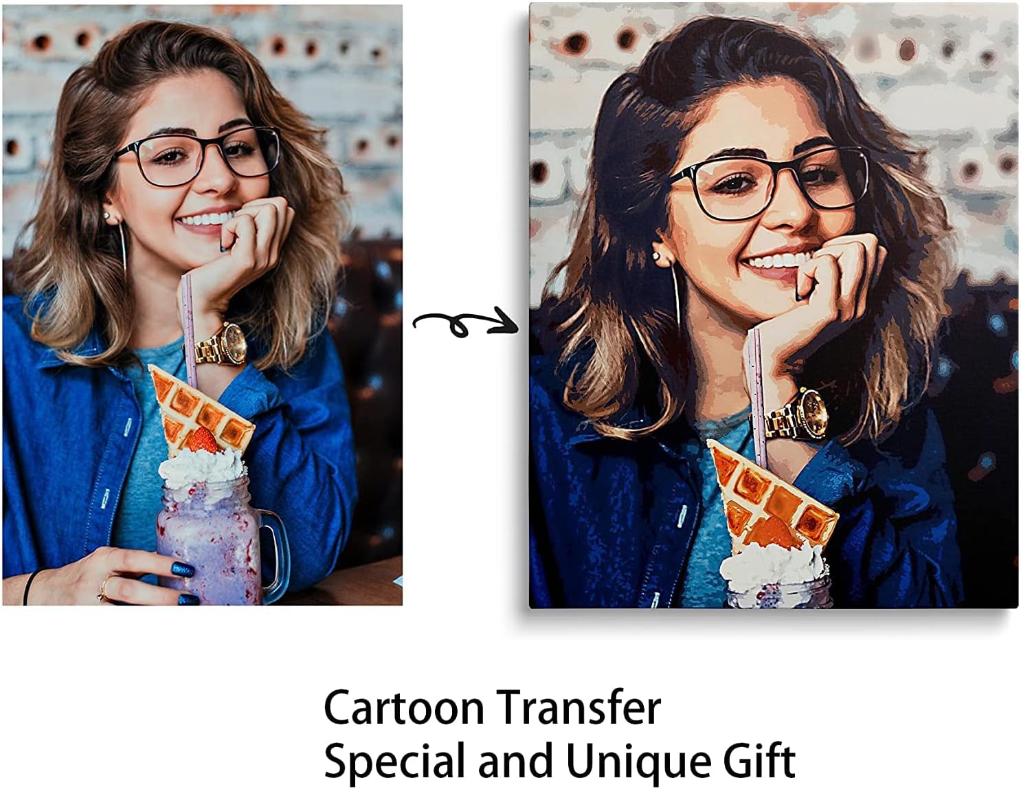 Skiennix Custom Canvas Prints - Personalized Wall Art for Home Décor | 8x8in Family & Pet Photos
