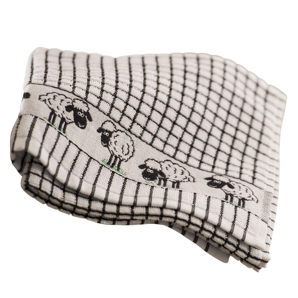 Samuel Lamont Poli Dri Tea Towels - Set of 3 100% Cotton 27.5 x 19 Inch (Sheep)