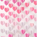 Epakh 12 Pcs Valentines 3D Heart Garland Banners 57ft Hanging Paper Heart Streamers Valentines Wall Decorations Party Decor Supplies for Galentines Wedding Classroom Birthday(Gradient Pink)