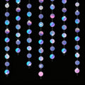GREATRIL Iridescent Party Dots Garland - Round Shape Decorative Strings for Birthdays & Anniversaries - 4 Pack