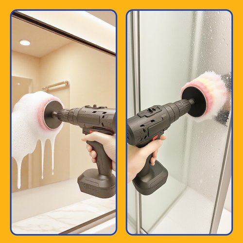 FORHOGAR Adapter Compatible with Scrub Daddy/Mommy Sponges for Drill, Drill Brush Accessorise for Grout, Floor, Tub, Shower, Tile, Bathroom and Kitchen Surface