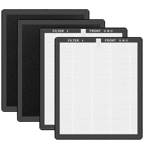 Slirceods ZX001 Filter Replacement Compatible with AnEgoe ZX001 Air Purifier,3-in-1,H13 Activated Carbon Filter-4pack