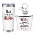 NXPOY Gifts for friend, Fried gift, Birthday gifts for women 20OZ Tumbler+Cosmetic bag + Keychain