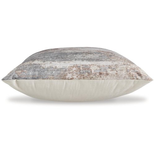 Signature Design by Ashley Edinfielders Casual Machine Washable Abstract Accent Pillow with Zipper Closure, Beige & Light Gray
