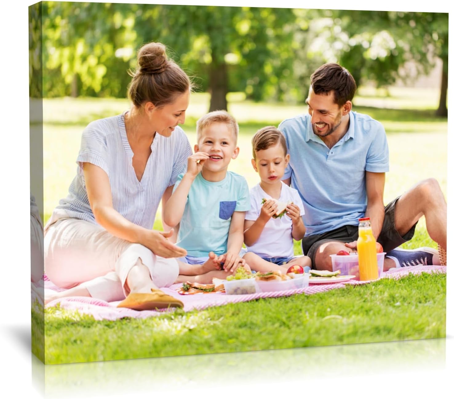 TreeDeal Custom Canvas Prints - Personalized Framed 10” x 8” Photo Wall Art for Home Decor & Gifts