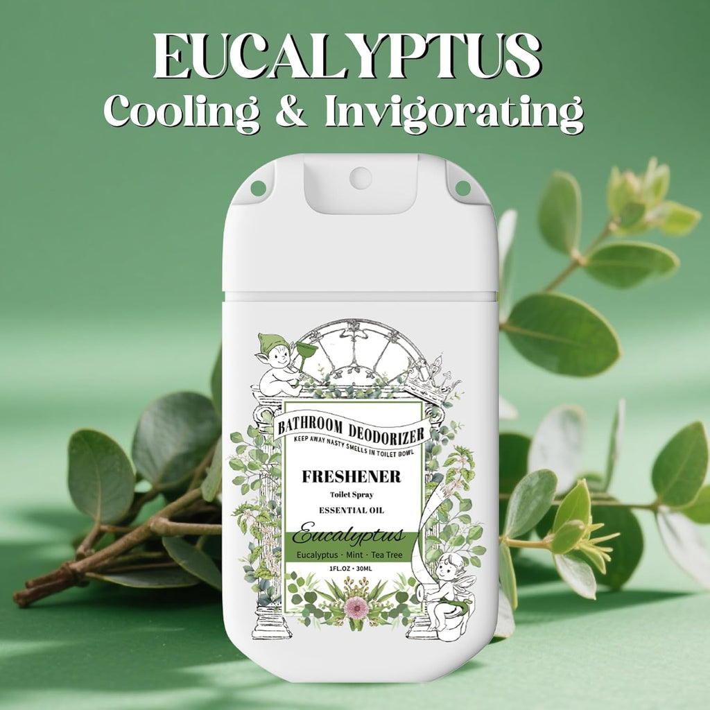 Travel Size Air Freshener Spray by [Brand Name] - Bathroom Deodorizer with Lemon Lavender Eucalyptus Scent