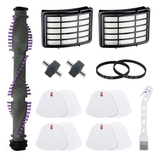 MZY LLC Vacuum Filter Replacement for Shark Navigator Lift Away NV350 NV351 NV352 NV355 NV356 NV357 NV358 UV440 Replacement Parts 2 Hepa Filter + 4 Foam + 1 Brush Roller + 2 Belt + 2Wheels