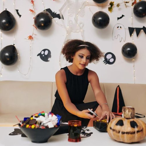 Black Balloons | 110 Pcs Mini 5-Inch Thick Latex Balloons for Birthday & Wedding Decor