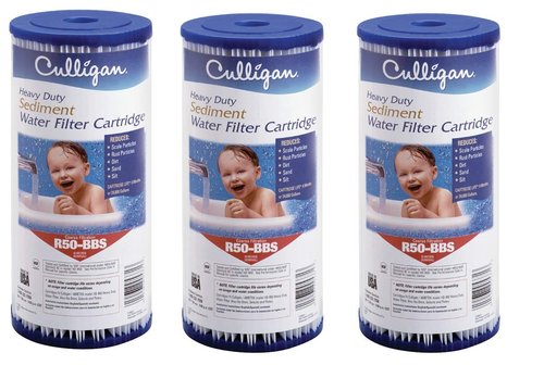 Culligan R50-BBSA Whole House Heavy Duty Water Filter Cartridge, 24,000 Gallons, 3 Pack