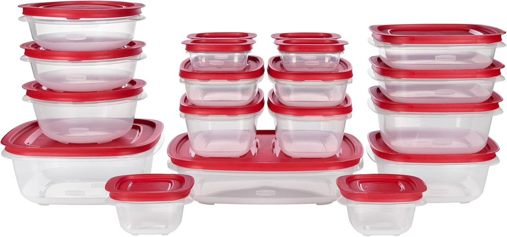 Rubbermaid EasyStore Food Storage Containers - 38-Piece Set with Lids for Organized Kitchen