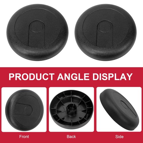 15409-119N Vacuum Rear Wheels for Eureka Mighty Mite 3600 Series Vacuums SC3683, SC3686 and SC3681, Rear Wheels fits Eureka Mighty Mite Parts, 2 Pack