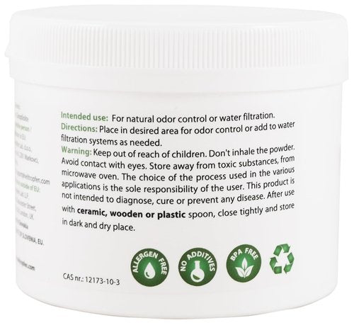 Zeolite Powder | 3X Activated | 0.55 Pound 250g | Ultra FINE Less-Than 2 µm | Clinoptilolite 94+-3% | Natural Mineral Dust | Heiltropfen®