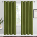 NICETOWN Olive Green Blackout Curtains - Thermal Insulated Drapes for Living Room | 78" Length, 2 Panels, 55" Wide