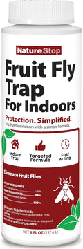 Skiennix Fruit Fly Trap - Effective Indoor Solution | 8oz Size for Maximum Catch