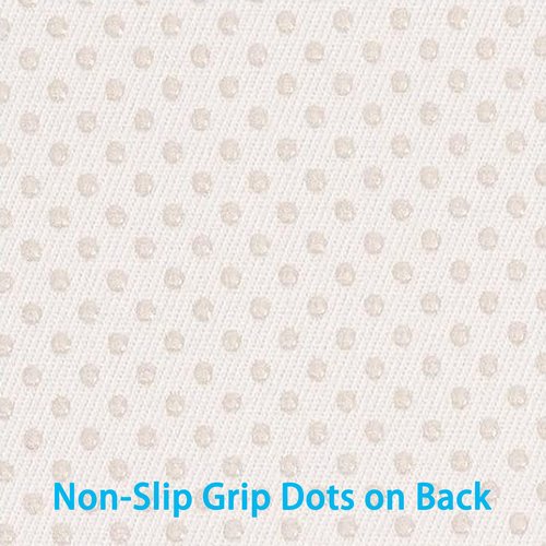 MOIRIG Chair Cushions for Dining Chairs, D-Shaped Non-Slip Seat Cushions with Removable Washable Covers & Ties, Chair Pads for Kitchen, Indoor Patio 17" x 16" (Cream, 6 Count)