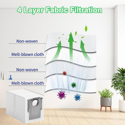 22 Pack Q Revo Dust Bags for Roborock QV 35A/Qrevo S5V/Saros 10/10R/Q Revo/Qrevo S/Qrevo Pro/Qrevo MaxV/Qrevo Master/Qrevo Plus/S8 Max Ultra/S8 MaxV Ultra/Qrevo Slim Vacuum, 3 L Large Capacity Bags