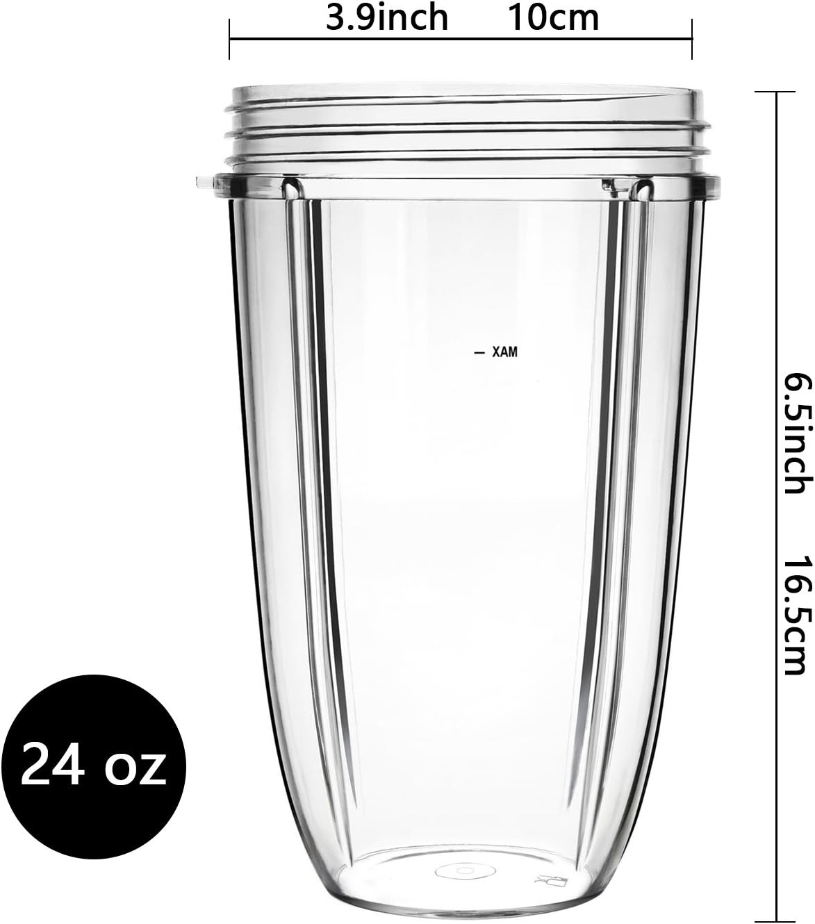 Nutribullet Replacement Cups - 24oz Blender Cups Compatible with 600W & 900W Models
