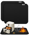 2pack Heat Resistant Mat for Air Fryer, 16x20in Heat Resistant Mat for Countertop, Silicone Kitchen Countertop Hot Pads for Air Fryer, Deep Fryer, Oven