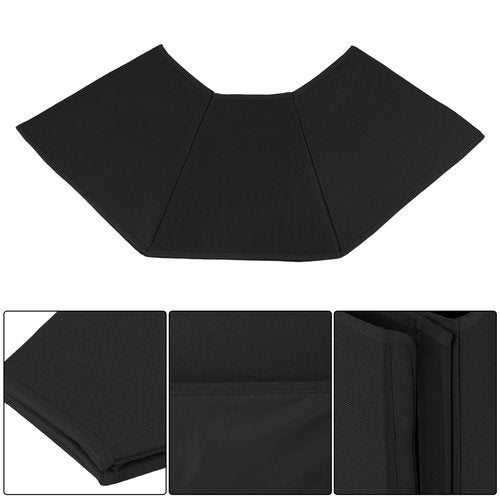 Christmas Tree Collar Black Hexagon Folable Christmas Ring Tree Skirt for Artificial Trees Base Stand Cover Xmas Trees Decoration