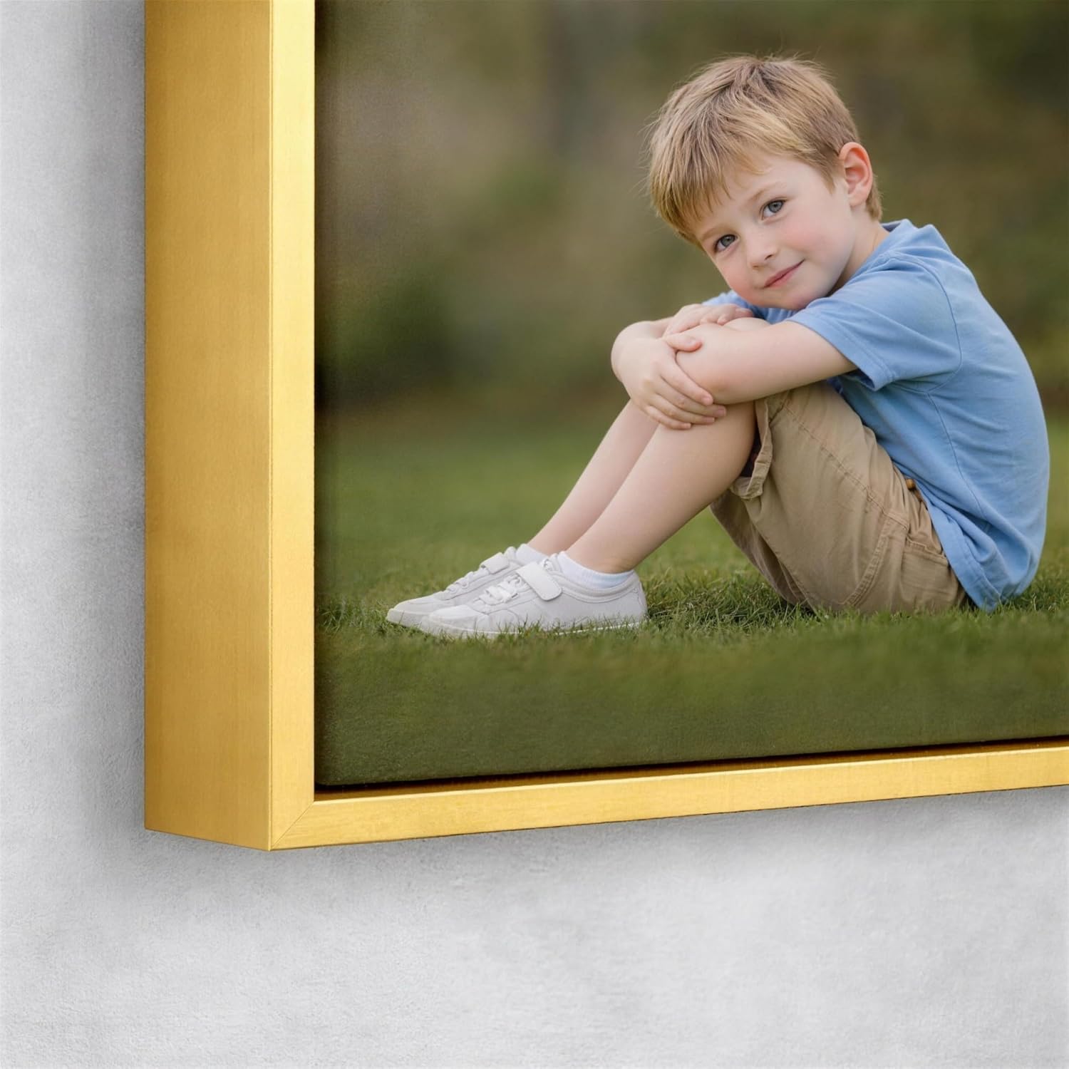 Skiennix Personalized Canvas Prints - Stunning Photo on Canvas (Gold, 16x20) | Perfect Wall Art for Home Decor and Gifts
