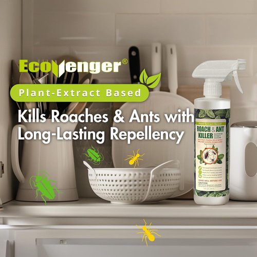 EcoVenger® Roach and Ant Killer - 16 oz | Kills on Contact | 4-Week Deterrent | Peppermint Scent | Safe for Kids and Pets