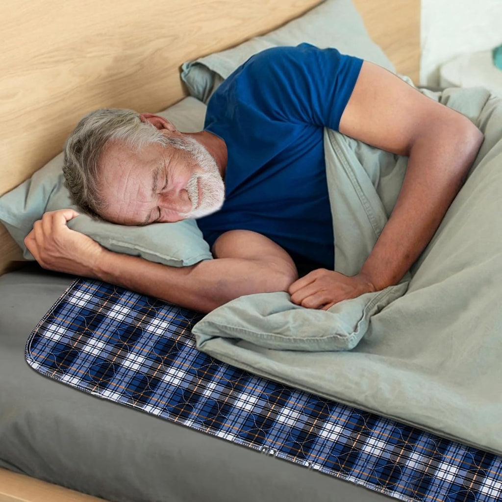 Skiennix Non-Slip Bed Pads - Waterproof & Washable Incontinence Solution | 36" x 52" | 2 Pack