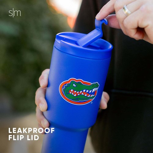 Simple Modern Officially Licensed Collegiate Michigan Wolverines 30 oz Tumbler with Flip Lid and Straws | Insulated Cup Stainless Steel | Gifts for Men Women | Trek Collection | University of Michigan