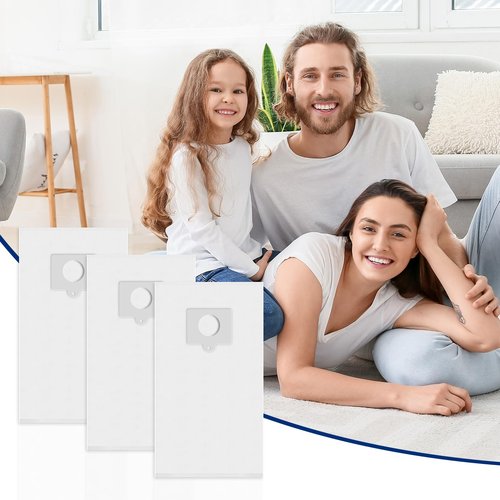 Sinnya 6 Pack Q/C Canister Vacuum Bags 53292 Type Q/C HEPA Replacement Dust Bags for Models 600 400 200 700 800 Series Vacuum Bags 81615 81214 81414 81714 21814 BC3006 BC3005 BC2005 BC7005
