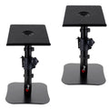 Tlingt Desktop Speaker Stands Pair, Sturdy Flat Base, Height & Tilt Adjusts