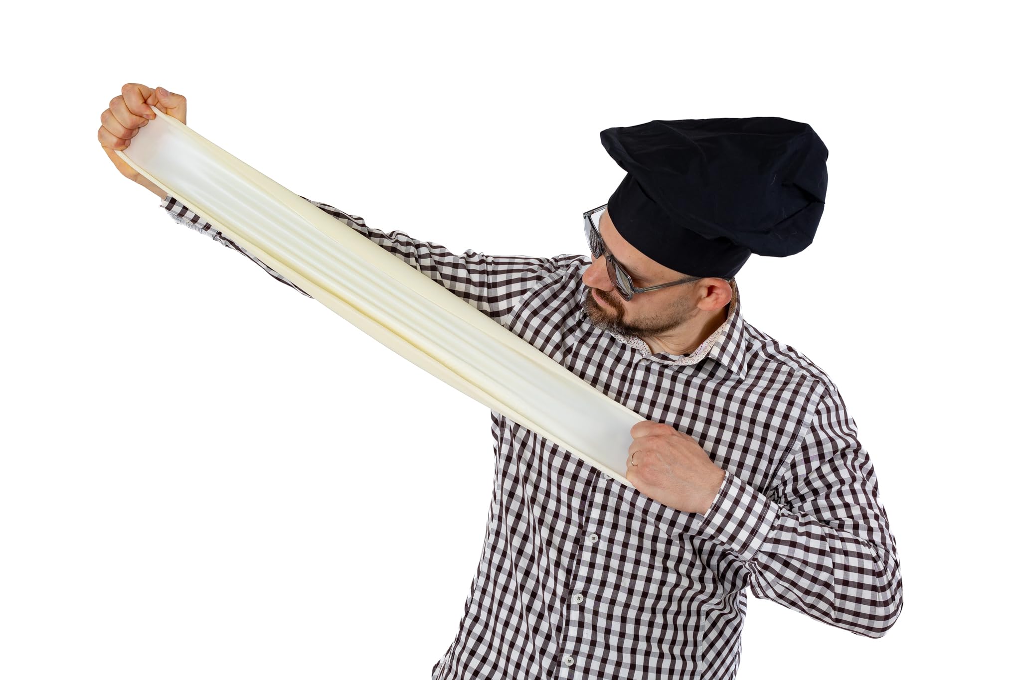 Training pizza disc for pizza acrobatics. Pizza di gomma - Spinning dough - Throw dough with silicone disc - size 13 inch. Rubber pizza.