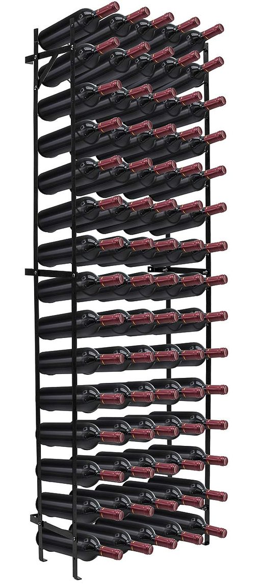 Sorbus Wine Rack Freestanding Floor - Wine Bottle Holder Holds 75 Bottles of Wine - 75 Bottle Capacity Wine Storage for Any Bar, Wine Cellar, Kitchen, Dining Room (New Improved Design)