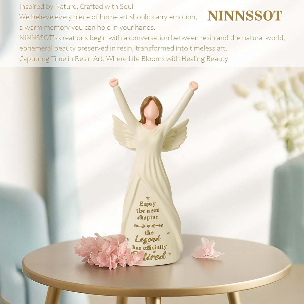 Regine Switzerland Retirement Gift - 7.5” Retired Angel Figurine | Perfect for Women, Coworkers & Friends