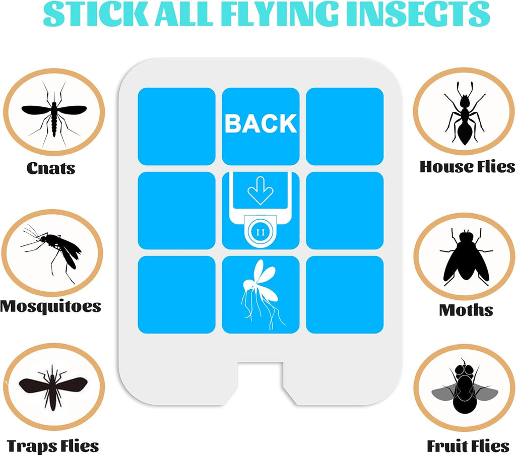 Saferr Home Fly Trap Refill Glue Cards - 32 Pack Compatible with SH502 & DT3005W | Effective Indoor Insect Control