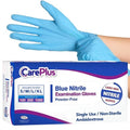 CARE PLUS 1000 Count Extra Large Size Medical Grade Examination Nitrile Blue Gloves, 3 Mill, Rip Resistant, Powder Allergy and Latex Free, Non Sterile, Single Use
