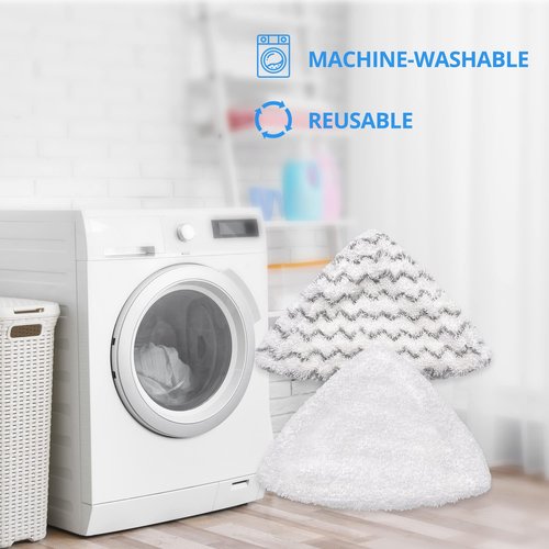 Smilefil Improved Steam Mop Pads 76B2A Compatible with Bissell 94E9T(A) Steam Steam Mop Select Lightweight Steam Cleaner. Compare Part 76B2A, TV #170-674 (2 Pack)