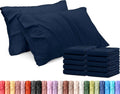 Utopia Bedding King Pillow Cases - Soft Brushed Microfiber - 12 Pack, 20 X 40 Inches, Navy