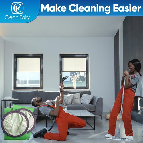 CF Clean Fairy 15pack Vacuum Bags Compatible with ProTeam Aviation Vac QuietPro BP & Super QuarterVac Models Replacement for Part #100431 6Qt Intercept Micro Filter Bag