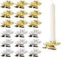 CHGCRAFT Christmas Tree Candle Holders - 40 Pcs Flower Pattern Clips | Reusable Decor, 0.59" Inner Diameter