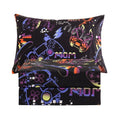 JSD Black Gaming Sheet Set Twin Size, 3 Piece Soft Kids Boys Printed Microfiber Bed Sheets Deep Pocket