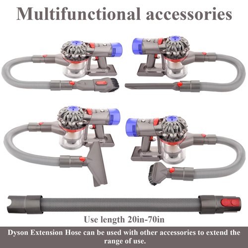 Professional Vacuum Attachment Kit for Dyson GEN5 G5 V15 V12 V11 V10 V8 V7 Detect Cyclone Torque Drive Absolute Animal Trigger Cordless Vacuum Accessories Extension Hose Replacement Brush