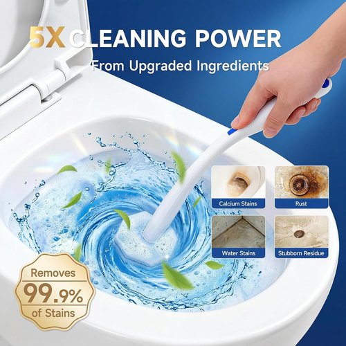 Clorox Toilet Wand Refills - 50 Count High-Density Disposable Cleaners | 5X Cleaning Power & Instant Foam
